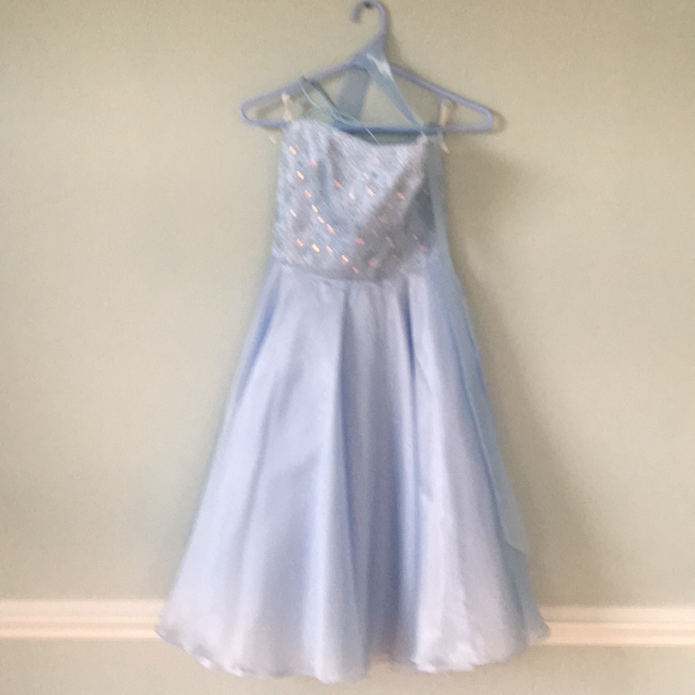 Light blue cocktail dress